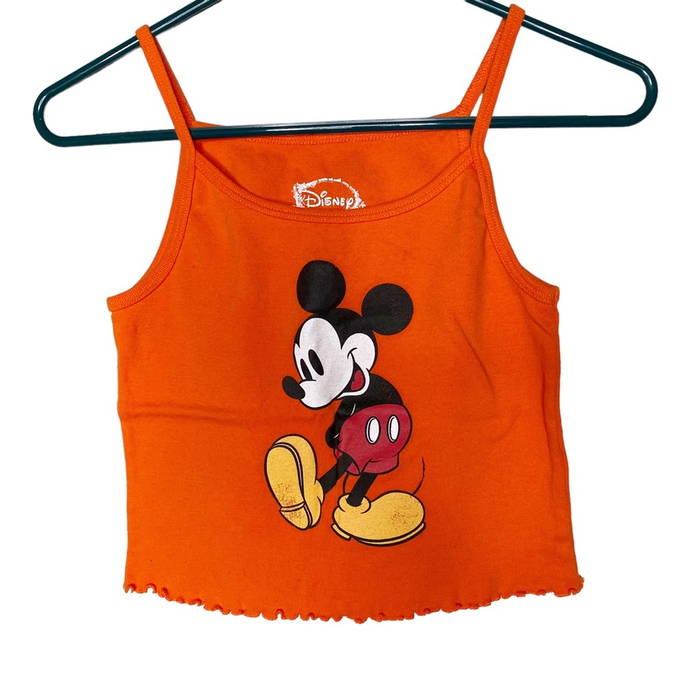 Disney Spaghetti Strap Mickey Tank Red Girls Small